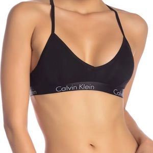 Calvin Klein Motive Cotton Lightly Lined Bralette